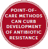 White paper symbol for Point-of-care methods can curb development of antibiotic resistance